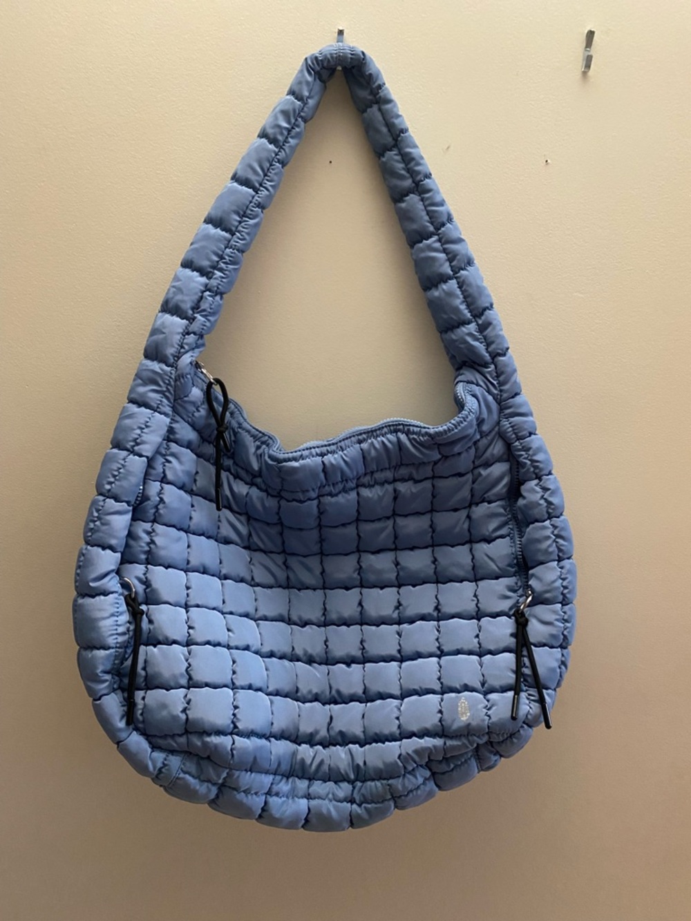 Free People Quilted carryall Bag in Blueberry